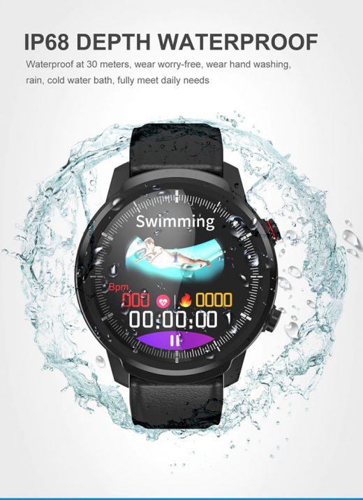 Relógio Smartwatch CF L3 - iPhone ou Android Natação Agua