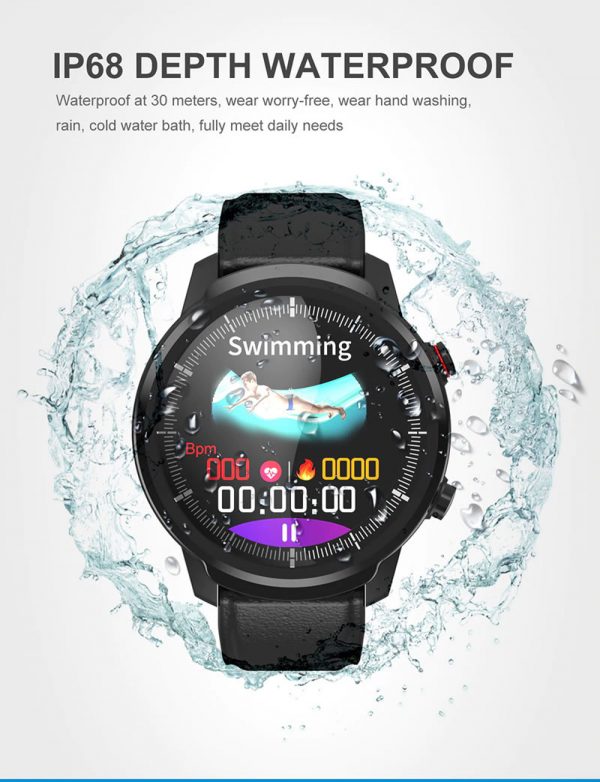 Relógio Smartwatch CF L3 - iPhone ou Android Natação Agua