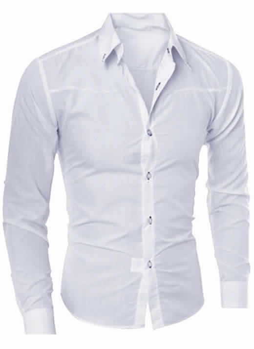 Camisa Branca Importada Slim Fit