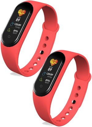 Kit 2 Relógios M5 Bluetooth Fitness Smartwatch Pague 1 Leve 2.